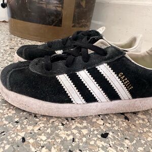 Adidas Kids Gazelle Black White Sneakers